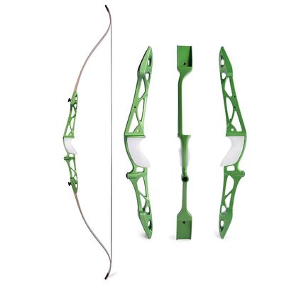66" 68" 70" Archery Takedown Recurve Bow and Arrow Set Aluminum Bow Riser Hunting Shooting Target Practice Competition Longbow Right Hand Bow 12-40 Lbs (38 Lbs, 70" Green)