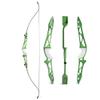 66" 68" 70" Archery Takedown Recurve Bow and Arrow Set Aluminum Bow Riser Hunting Shooting Target Practice Competition Longbow Right Hand Bow 12-40 Lbs (38 Lbs, 70" Green) view 1