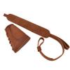 1 Set of Gun Buttstock Cheek Rest Pad with Shell Holder Sling for 308 30-06 .44MAG (Full Leather - Brown) view 2