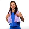 FACESOFT Eco Friendly Gym Towels for Working Out - Soft and Absorbent Cotton Exercise Towel - No Synthetic Microfibers or Plastics - Sweat Towel for Gym, Fitness, Sports, Yoga - Lavender - 1 Pc view 4