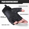 AXBXCX Fingerless Tactical Gloves for Men Women for Airsoft Paintball Cycling Motorcycle Summer Half Finger Gloves Black XL view 3