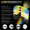 BangLong Polarized Sunglasses for Men & Women, 5 Interchangeable Lenses with UV 400 Protection Lightweight Sports Sun Glasses for Cycling Running Biking Fishing, Yellow view 2