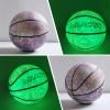 MILACHIC Glow in The Dark Basketball Size 7 29.5" - Glowing Leather Ball Gift for Men, Women Indoor-Outdoor Night Game - With Pump (Pink-Purple) view 4