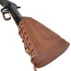 Leather Canvas Shotgun Shell Holder and 8 Round Gun Cartridge Holder Sling for 12 Gauge (Brown - Full Leather) view 4