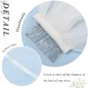 HEREAD Bride Wedding Veil Short Fingertip Length Bridal Tulle Hair Accessories with Comb and Ribbon Edge (Ivory) view 3