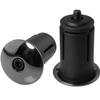 LUORNG 1Pairs Aluminum Alloy Bike Handlebar Bar End Plugs, Road Bicycle Grip, Expanding Adjustable Locking Caps for Mountain Bikes, Handlebars, Electroplating Black view 1