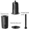 LUORNG 1Pairs Aluminum Alloy Bike Handlebar Bar End Plugs, Road Bicycle Grip, Expanding Adjustable Locking Caps for Mountain Bikes, Handlebars, Electroplating Black view 4