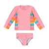 Speedo Girl's Uv Swim Shirt Long Sleeve Rashguard Set view 1