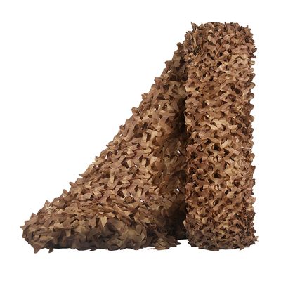 Desert Camouflage Net,Outdoor Camo Netting,Large Military Net,Army Shelter,Garden Privacy Screen,for Hunting,Shooting,Wild Photography,Car Cover,with Mesh Net Behind (2x4m(6.6x13ft))