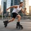3 Wheels Inline Skates for Men Women, Professional Roller Skates Blades for Male Female,High Performance Adult Speed Skates with 110MM Wheels (Black, MEN9.5/WOMEN10.5) view 4