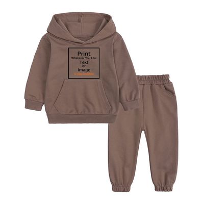 MYGBCPJS Kids 2PCS Hooded Outfits Youth Sweatshirts + Jogger Pants Boys Girls Custom Personalized Thin Hoodie Add Your Own Image Text