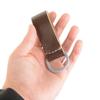 Epic Militaria Leather Belt Loop with Grey D-Ring (Brown) view 2