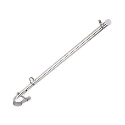 Aramox 40cm Boat Flag Staff Stainless Steel Flag Pole 22.2-25.44mm Installation Width for Ships Yacht