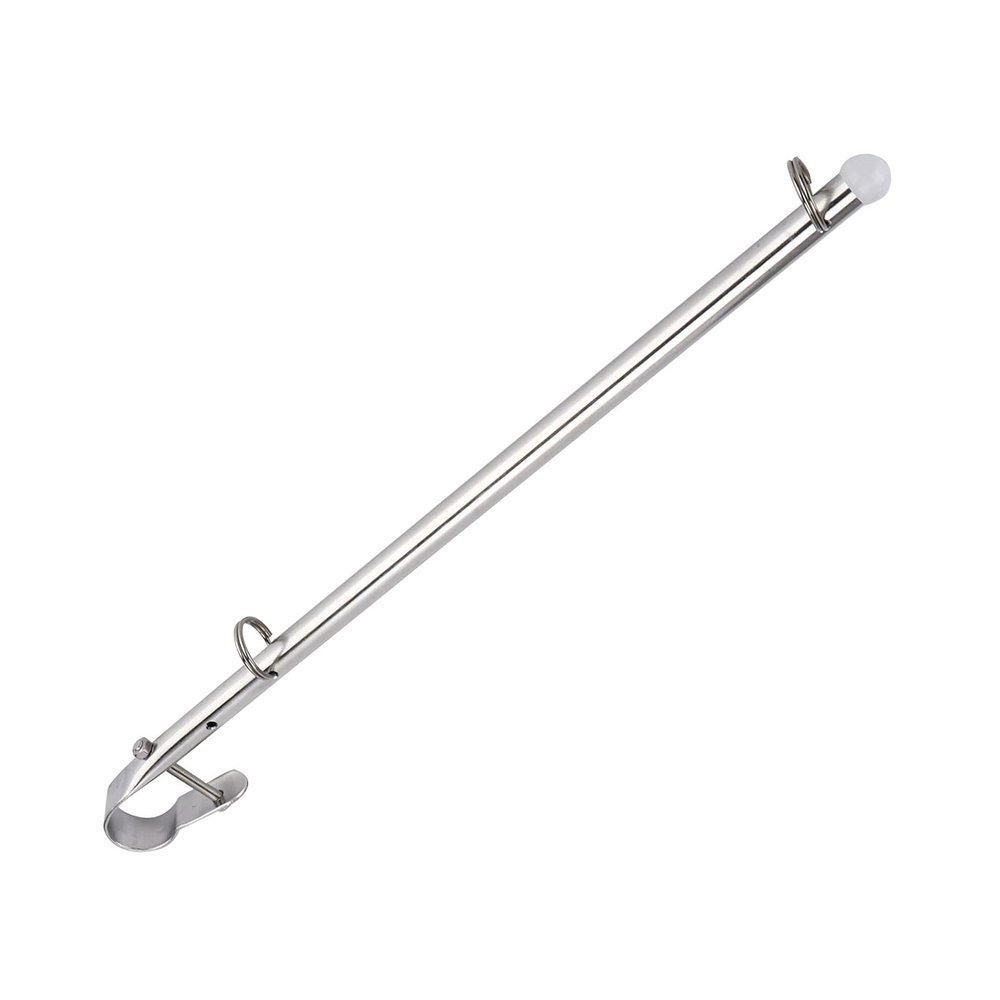 Aramox 40cm Boat Flag Staff Stainless Steel Flag Pole 22.2-25.44mm Installation Width for Ships Yacht