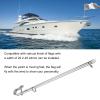 Aramox 40cm Boat Flag Staff Stainless Steel Flag Pole 22.2-25.44mm Installation Width for Ships Yacht view 3