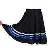 Huimingda Big Girls Chiffon Rad Character Skirts Pull-on Full Circular Ribbon Swing Skirt Ballet Dance Wear Black&Blue 6 Years view 2