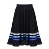 Huimingda Big Girls Chiffon Rad Character Skirts Pull-on Full Circular Ribbon Swing Skirt Ballet Dance Wear Black&Blue 6 Years view 3