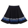 Huimingda Big Girls Chiffon Rad Character Skirts Pull-on Full Circular Ribbon Swing Skirt Ballet Dance Wear Black&Blue 6 Years view 4