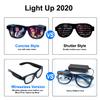 YouRfocus Wireless Led Light up Glasses 2 Pack Glow in The Dark Neon Rave Glasses for Rave Party, EDM, Halloween, Christmas (Blue + Green) view 3