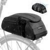 WOTOW Reflective Rear Rack Bag, Water Resistant Bike Saddle Bag Panniers for Bicycles Ebike, 8L Trunk Storage Bag, Cycling Back Seat Cargo Carrier Pouch With Shoulder Strap (With Rain Cover) view 1
