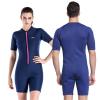 TOYOMO Shorty Wetsuit for Men Women 2MM Neoprene Front Zip Dive Suit One-Piece Swimsuit for Diving Snorkeling Surfing Swimming,Women,M view 2