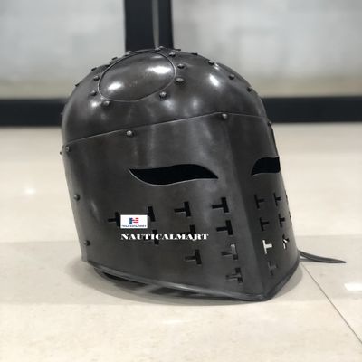 Fully Functional Spangenhelm Steel Helmet (Antique)
