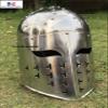 Fully Functional Spangenhelm Steel Helmet (Silver) view 2