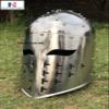 Fully Functional Spangenhelm Steel Helmet (Silver) view 4