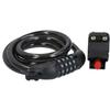 AB Tools 1.2m x 12mm Combination Bike Lock + Mounting Bracket Security PVC Coating view 1