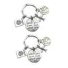 2Pcs Digital Nomad Keychain, Digital Nomad Key chain, Globetrotter, Tourist, Tripper, Backpacker view 1