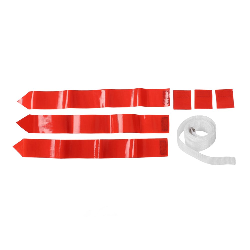 Football Belt Flags, Tag 1 Belt with 3 Flags for Youth Competition Games Practices Training Red
