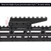 Phoking Optic Riser Mount Picatinny Rail Fast Riser Red Dot Riser for Red Dot Sight Scope Optics view 3