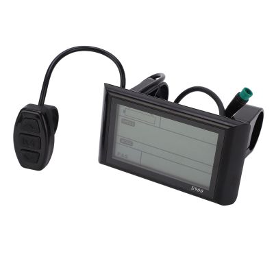 36V 48V LCD Display, S900 Electric LCD Bicycle Display Meter, Waterproof S900 Display Control Panel LCD Display Cycling Computer, for Bicycle Modification