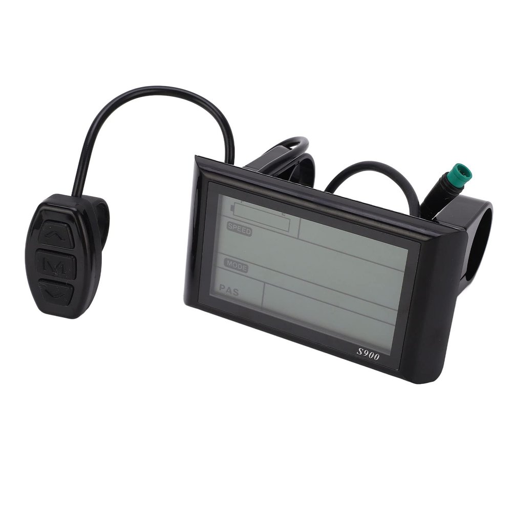 36V 48V LCD Display, S900 Electric LCD Bicycle Display Meter, Waterproof S900 Display Control Panel LCD Display Cycling Computer, for Bicycle Modification