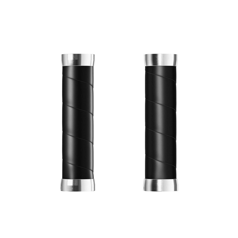 Brooks Slender Leather Grips (130 + 130 mm) Black-New22 Unisex Adult Handlebars, Bronze, Standard
