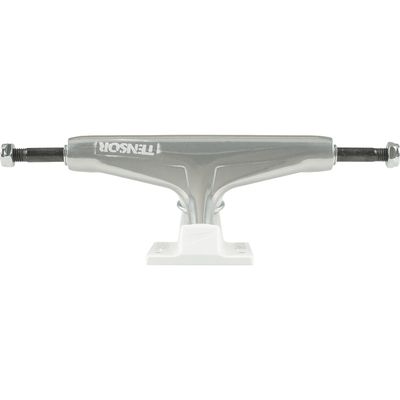 Universo Brands Tensor Regular Aluminium 5.5 Stencil Mirror Raw/White Skateboard Trucks (Set of 2)