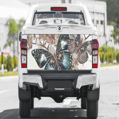Tailgate Vinyl Wrap Full Color Graphics Truck Decal Butterflies Sticker