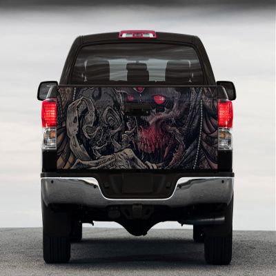 Tailgate Vinyl Wrap Full Color Graphics Truck Decal Skeleton Skull Trunk Sticker
