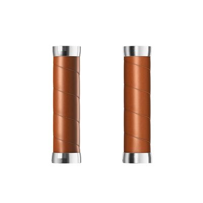 Brooks Slender Leather Grips (130 + 130 mm) -Honey-New22 Unisex Adult Handlebar, Gold, Standard