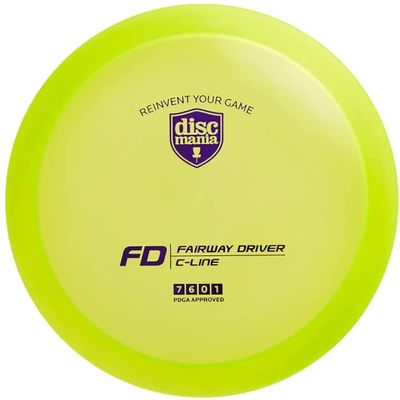 Discmania C-Line FD Disc Golf Fairway Driver | Stable Disc Golf Driver w/Straight Flight | Durable, Premium Plastic | High Glide w/Controllable Flight | 173-176g (Green)