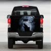 Tailgate Vinyl Wrap Full Color Graphics Truck Decal Howling Wolf Under The Moon Sticker view 1