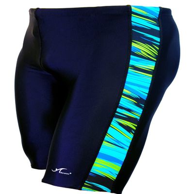 Adoretex Men's Spice Jammer Swimsuit - Ultimate Swim Racer for Performance and Comfort (MJ006)-Navy/Blue Green-30