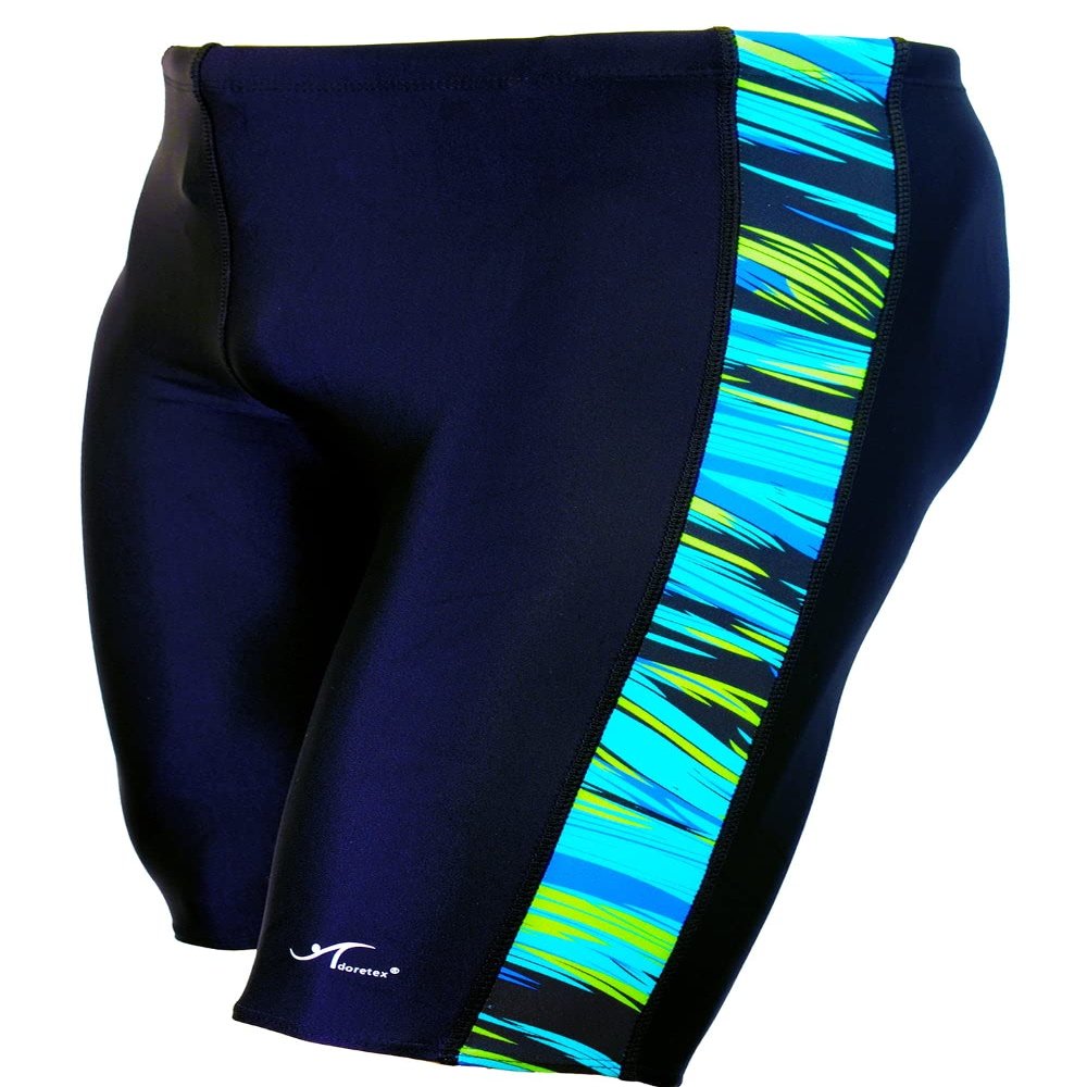 Adoretex Men's Spice Jammer Swimsuit - Ultimate Swim Racer for Performance and Comfort (MJ006)-Navy/Blue Green-30