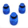 Cutlass Paintball Aluminum Thread Protector Saver for Paintball CO2 HPA Tanks - 3 Pack (Blue) view 1