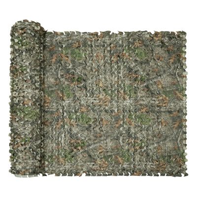 HYOUT Camo Netting Bulk Roll Camouflage Net Ghillie Hunting Blind Camping Sunshade, Military Army Party Decoration, Tree Camo 5x65.6ft