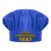 TopTie Custom Embroidered Chef Hat for Kid & Adult, Cotton Adjustable Kitchen Cooking & Baking Cap-Blue-L