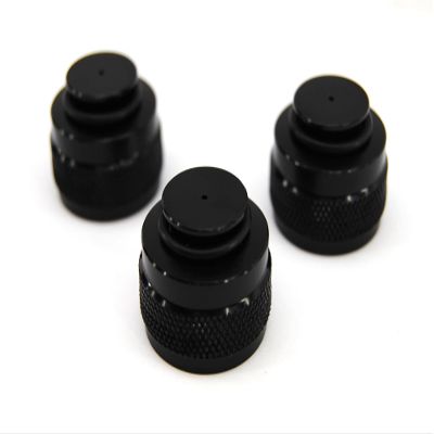 Cutlass Paintball Aluminum Thread Protector Saver for Paintball CO2 HPA Tanks - 3 Pack (Black)