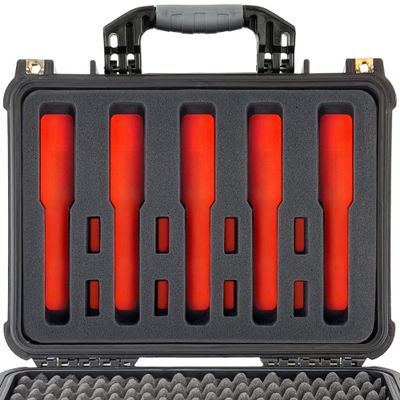 Eylar Tactical Hard Gun Case Water & Shock Proof with Custom Made Foam 16 inch 13 inch 6.87 inch (Black)