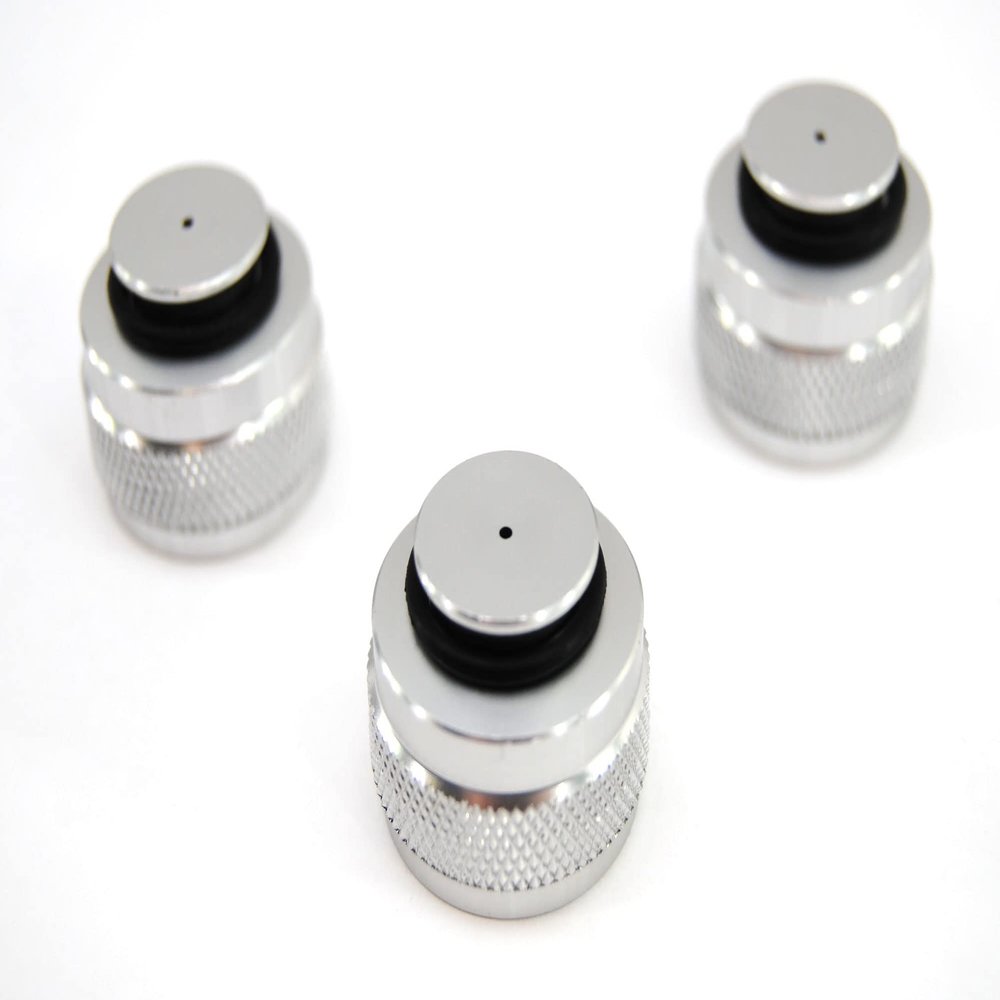 Cutlass Paintball Aluminum Thread Protector Saver for Paintball CO2 HPA Tanks - 3 Pack (Silver)