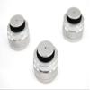 Cutlass Paintball Aluminum Thread Protector Saver for Paintball CO2 HPA Tanks - 3 Pack (Silver) view 1